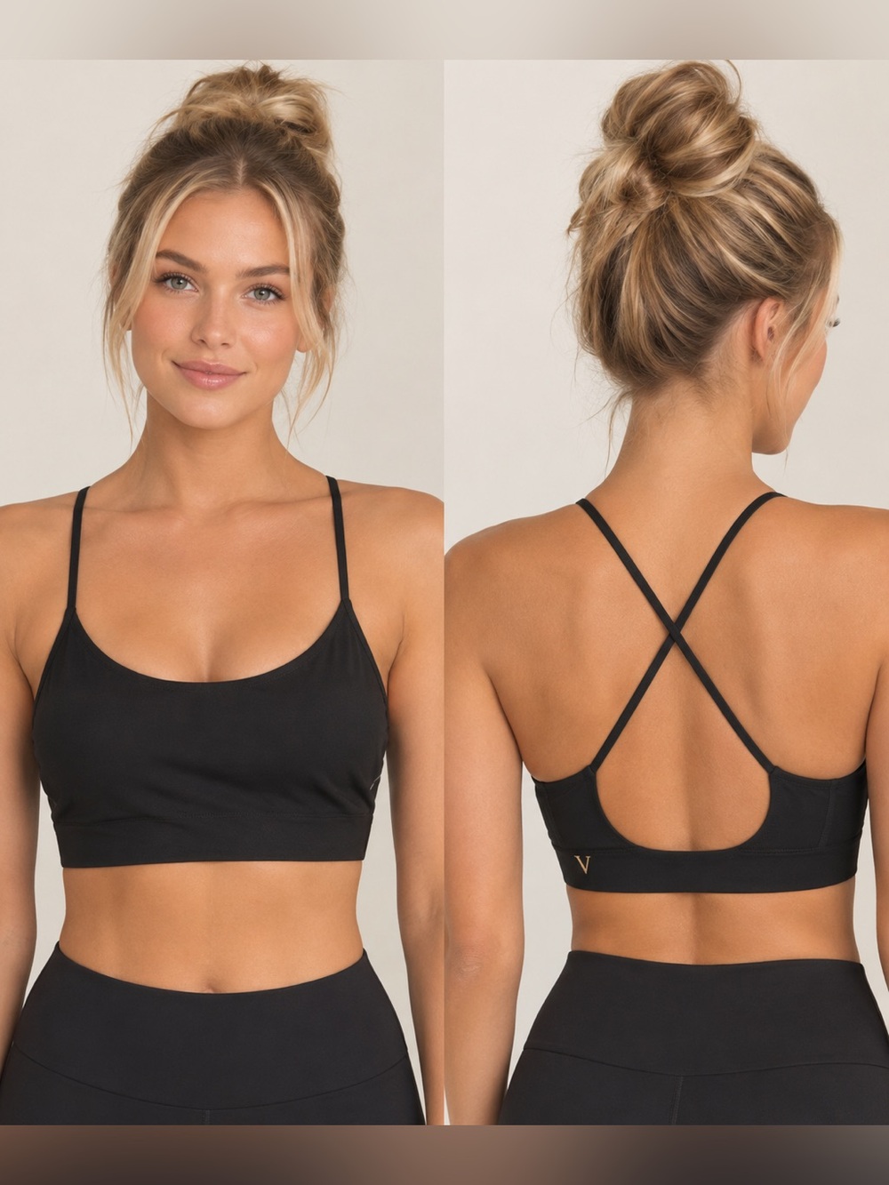 Victoria's Secret Black Crossback Sports Bralette